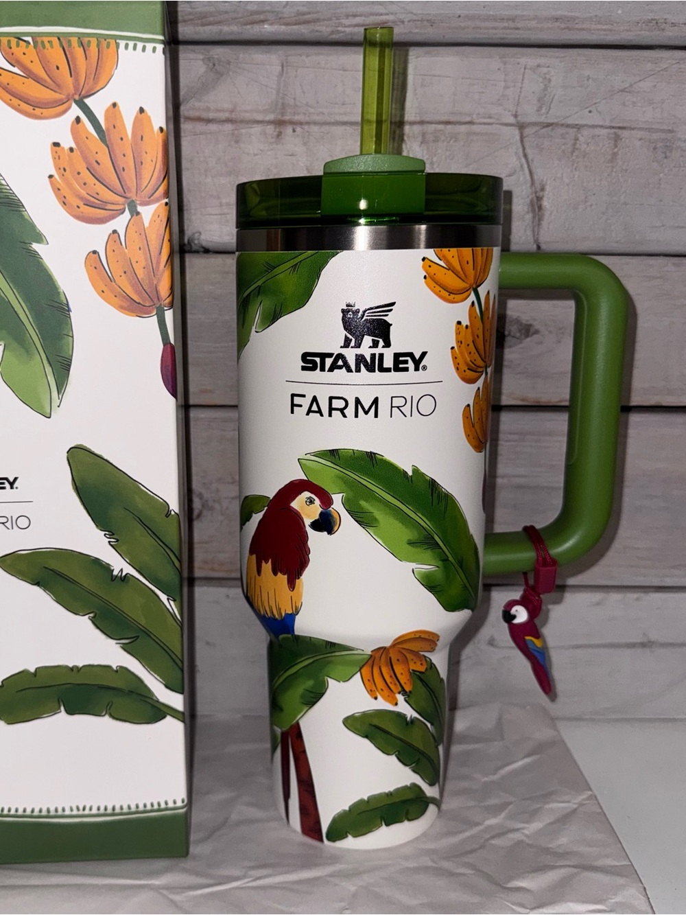 Stanley x Farm Rio 40oz Quencher Tumbler - Tropical Destiny - Limited Edition
